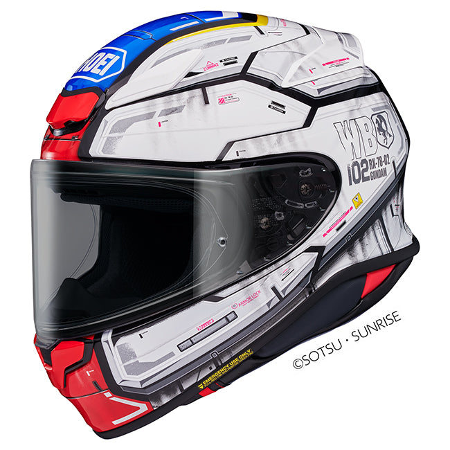 cheap shoei helmets australia Helmet NXR2 Gundam (White/Red/Blue) E·BYCCO 24