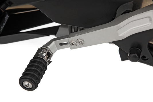 Adjustable gear shift lever CLEVER LEVER R1300 GS + Adventure - silver