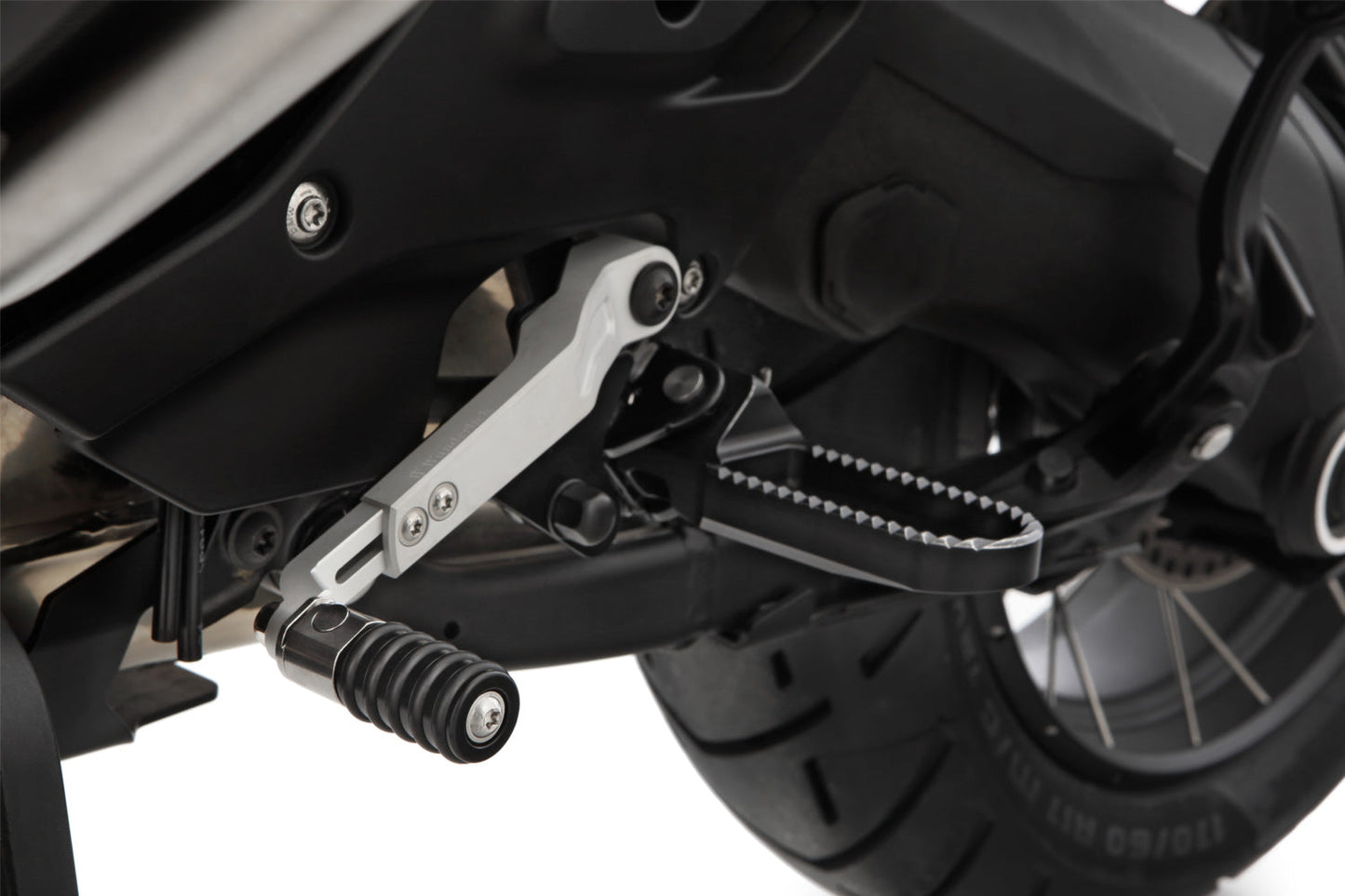 Adjustable gear shift lever CLEVER LEVER R1300 GS + Adventure - silver