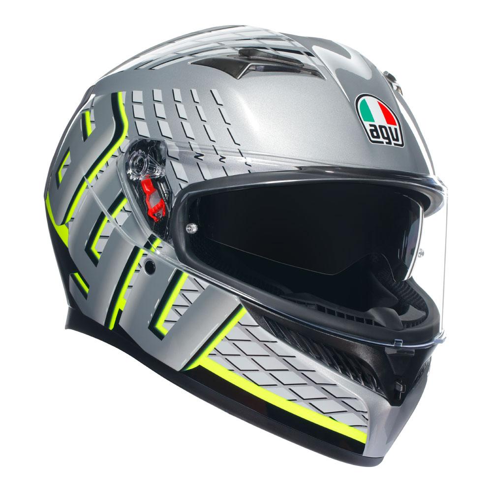 AGV K3 - FORTIFY - GREY/BLACK/FLUO YELLOW