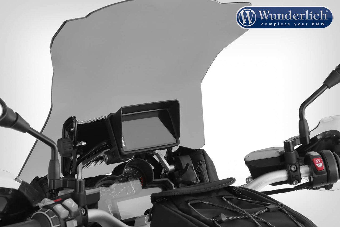 Wunderlich Device glare shield BMW Navigator VI black
