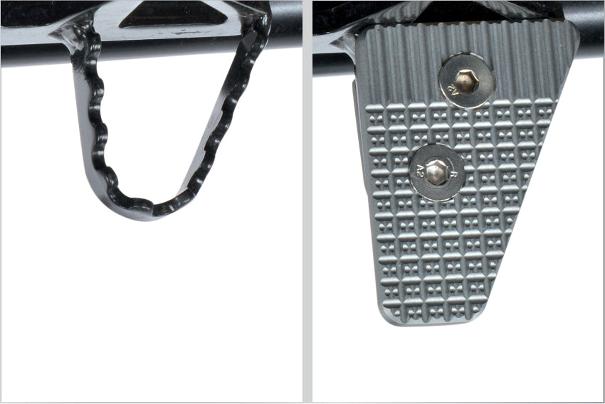 Brake lever extension silver