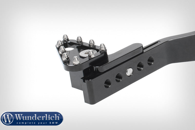 Adjustable foot brake lever black