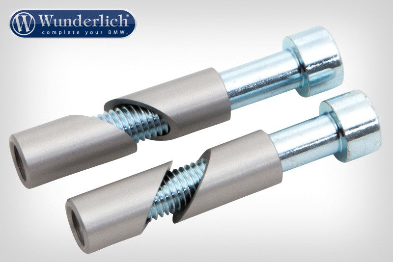 Original handle bar end seal adapter silver