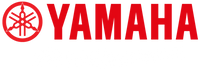 Yamaha logo with red text and emblem on a white background
