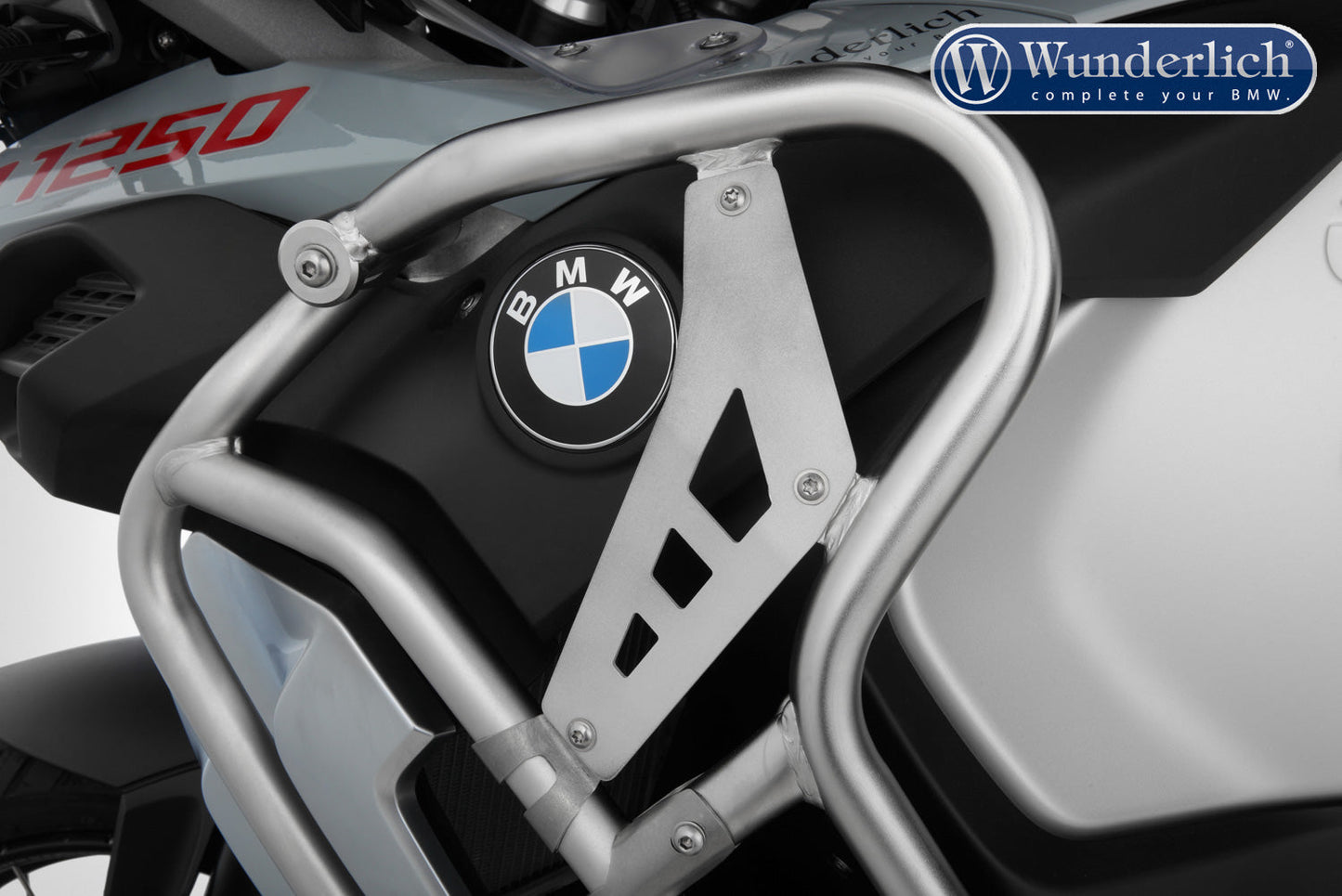 Wunderlich filler plate for reinforcement bar R 1250 GS Adv. - Set - silver