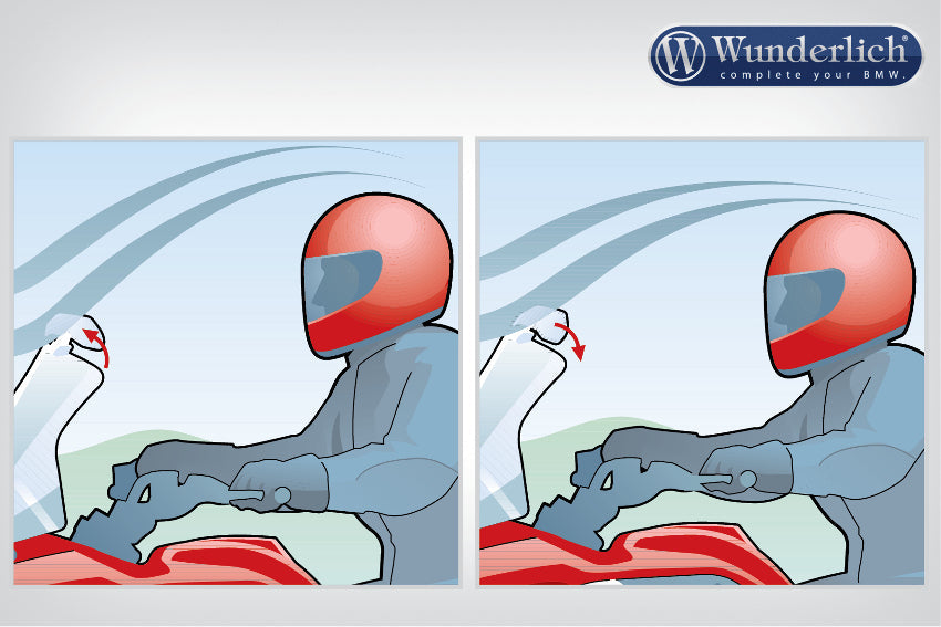 Wunderlich Vario-Ergo+ 3D+ screen Deflector smoked grey