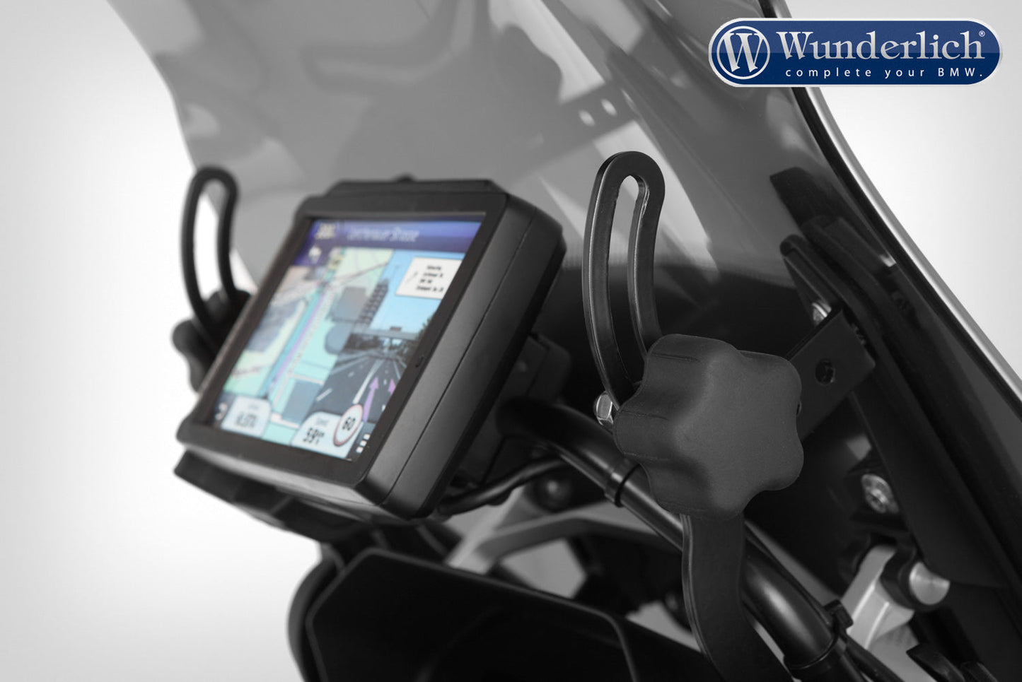 Wunderlich MARATHON windshield with windshield reinforcement - left and right - smoked grey