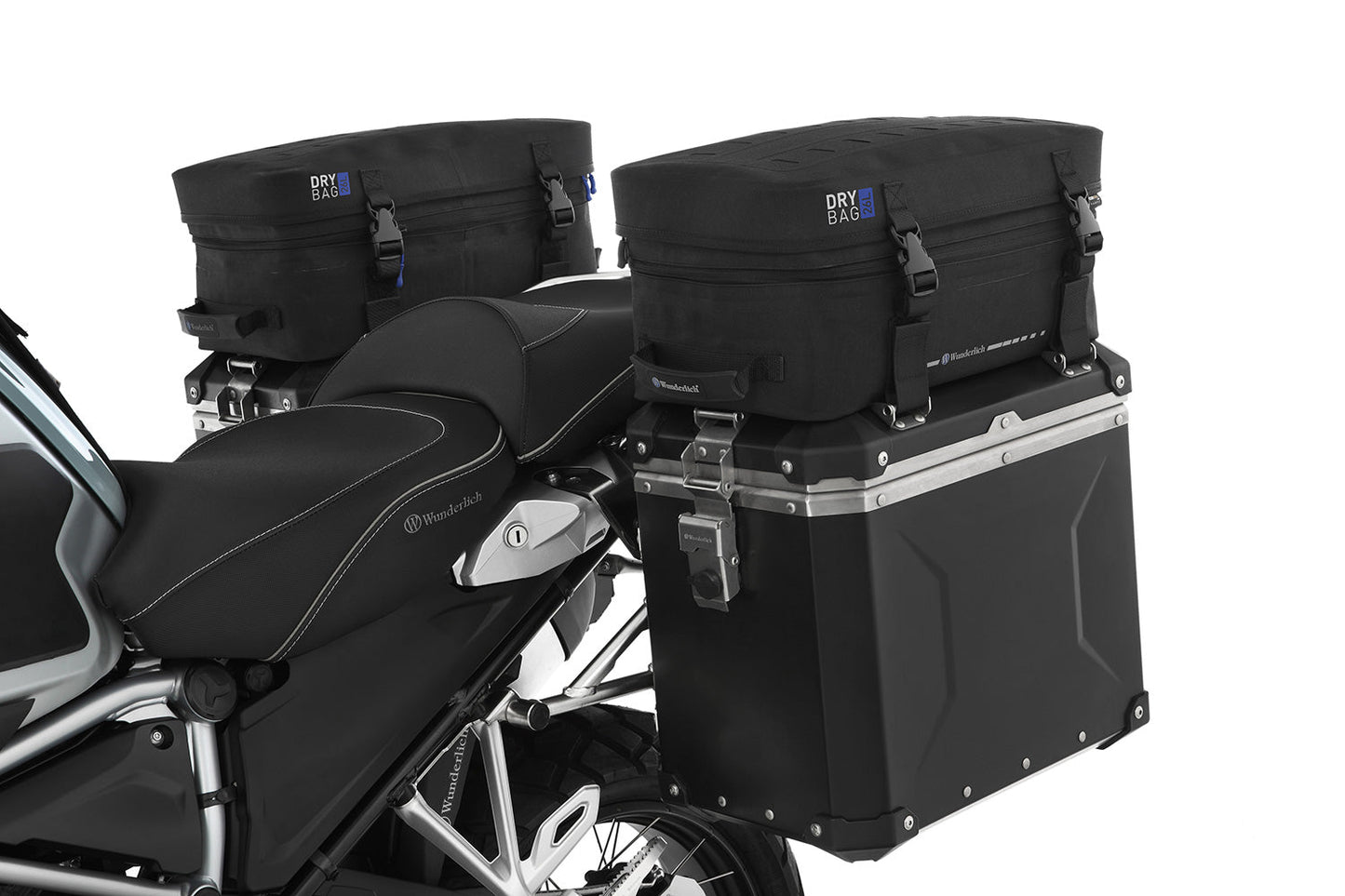 case top bags black »ELEPHANT« DRYBAG - left and right - black