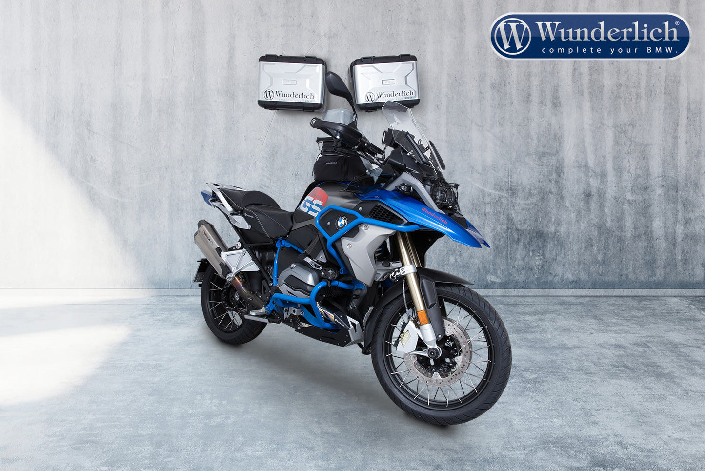 Wunderlich Luggage wall bracket system R 1200/1250 GS LC - silver