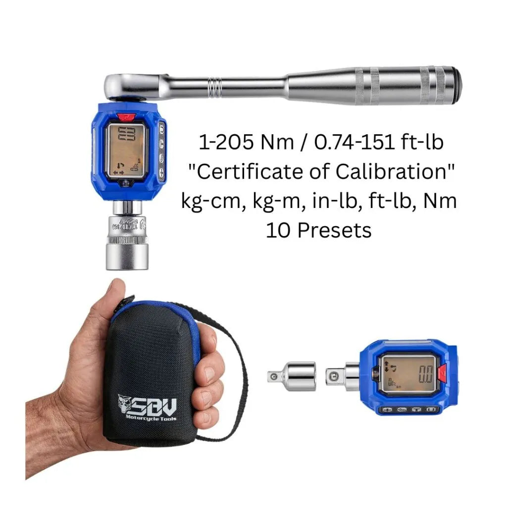 3/8” Digital Torque Adapter, 1-205 Nm / 0.74-151 ft-lbs