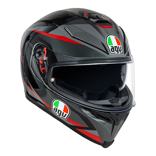 AGV K5 S - Plasma Helmet - Grey/Black/Red