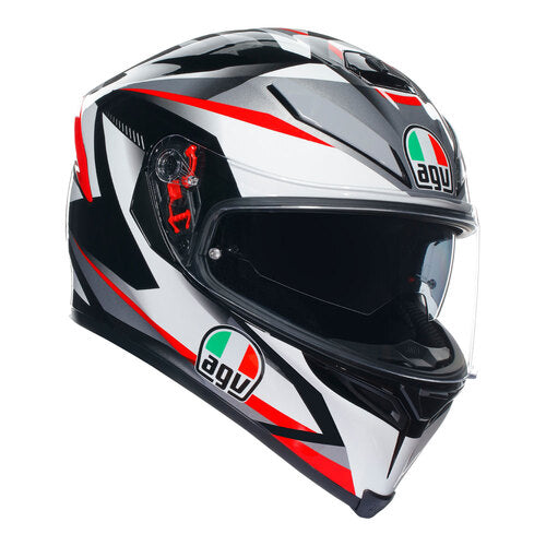 AGV K5 S - Plasma Helmet - White/Black/Red