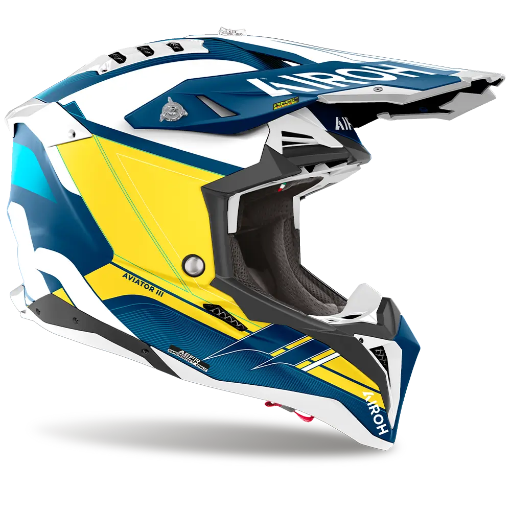 AIROH AVIATOR 3 SABER BLUE MATT