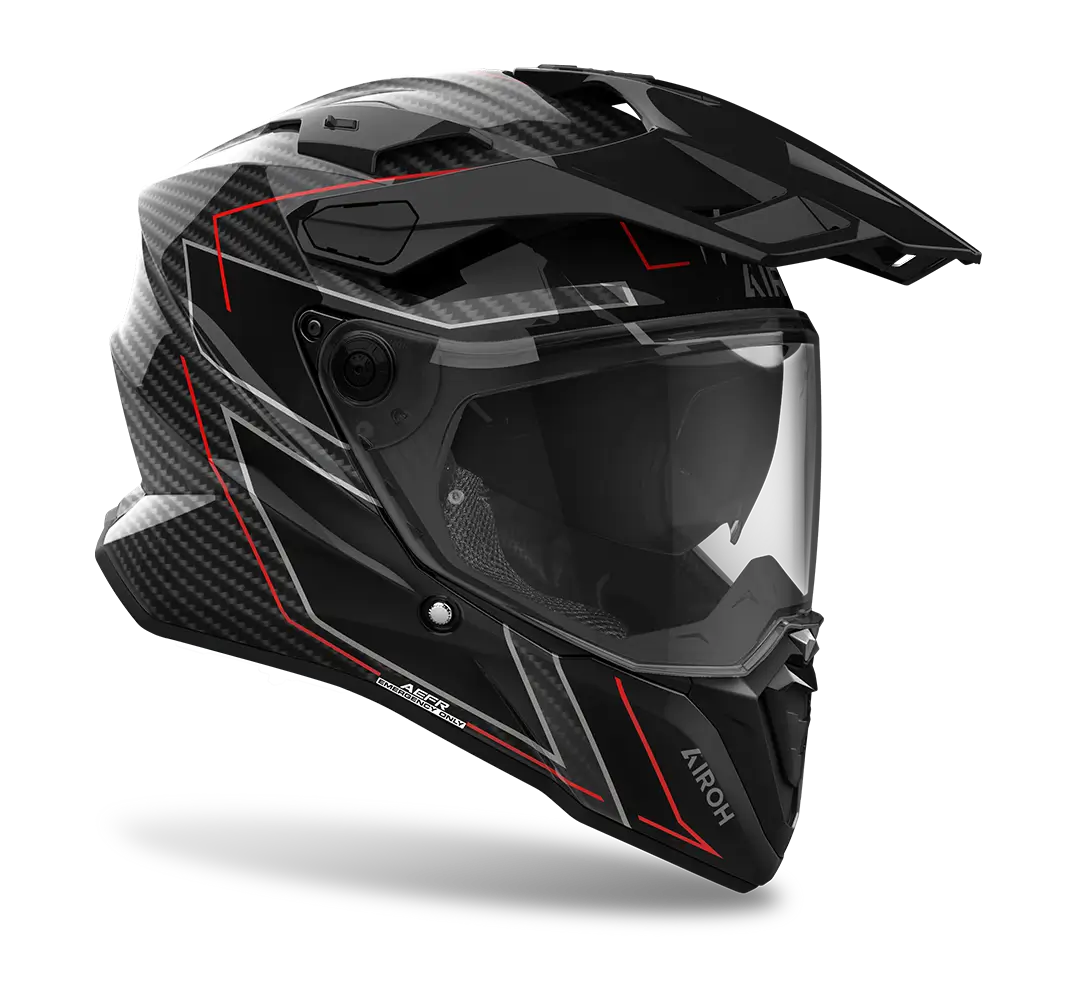 AIROH COMMANDER 2 CARBON STYLISH GLOSS