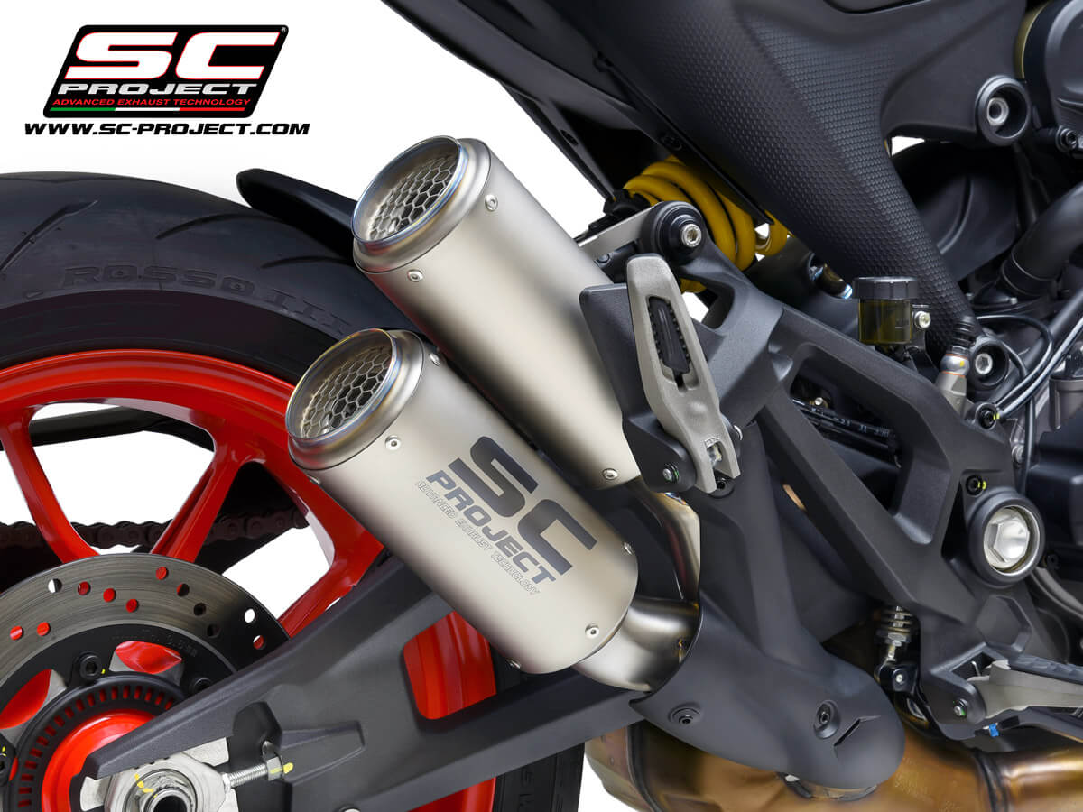 DUCATI MONSTER 937 2021-2024 - TWIN CR-T DUAL MUFFLER