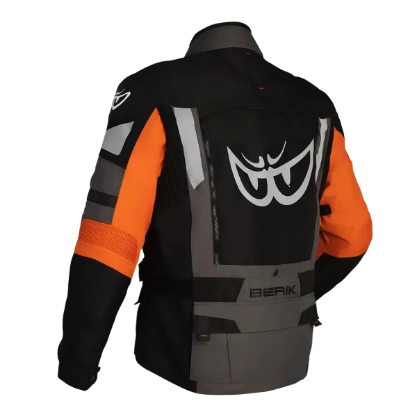BERIK EXPLORER-ADV (BLACK / GREY / ORANGE) ADVENTURE JACKET