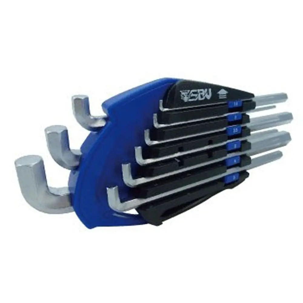 SBV TOOLS (Long) Stubby Hex Key Set, 9pcs | Procycles Motorbike Shop