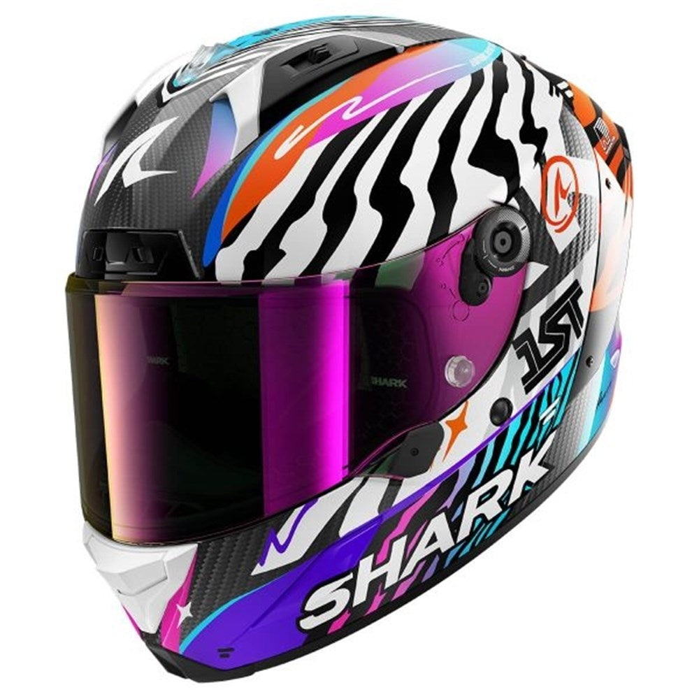Shark Aeron Helmet Speed-Fancy (White/Orange)