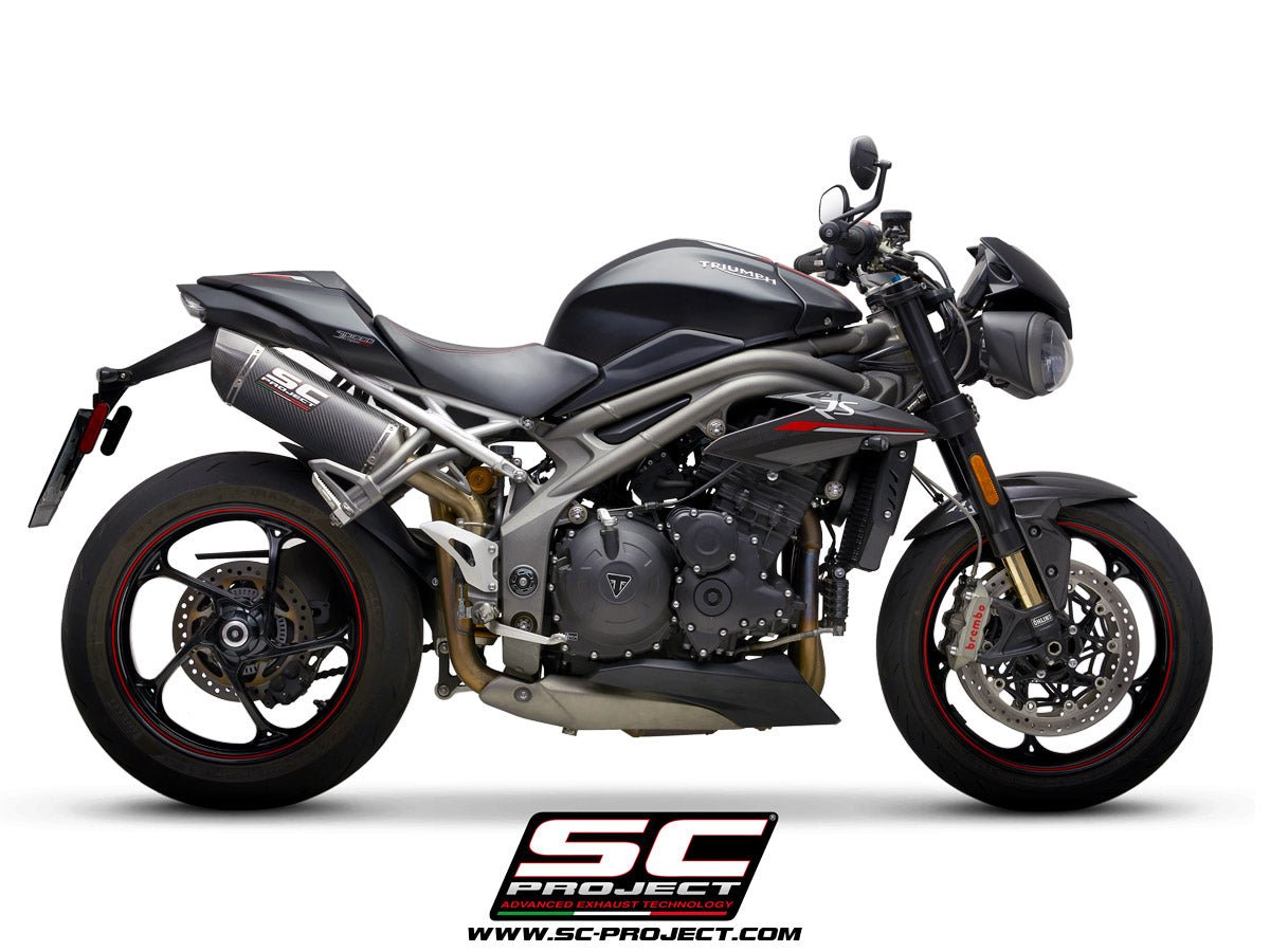 TRIUMPH SPEED TRIPLE 1050 S/RS 18-20 - PAIR OF OVAL MUFFLERS