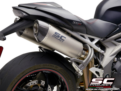 TRIUMPH SPEED TRIPLE 1050 S/RS 18-20 - PAIR OF OVAL MUFFLERS