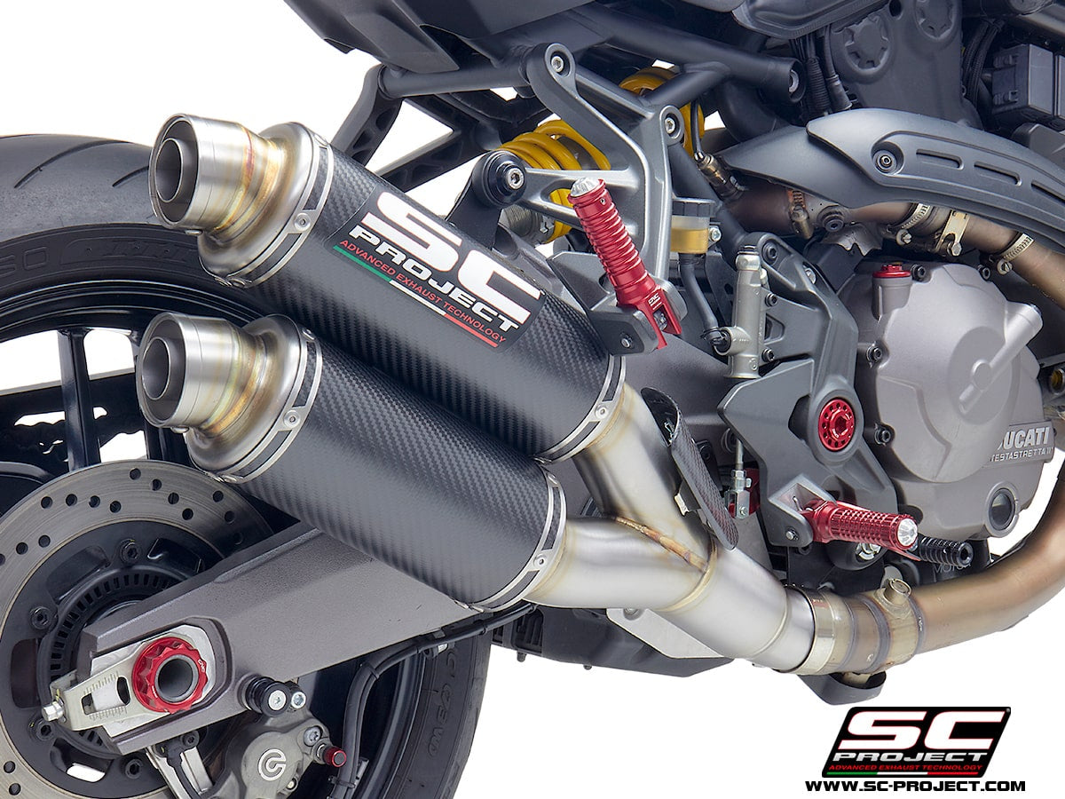 DUCATI MONSTER 821 2018 - 2020 - TWIN GP DOUBLE OVERLAPPING MUFFLER