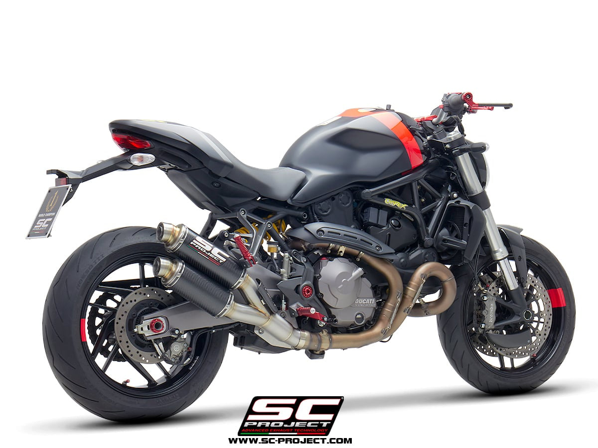 DUCATI MONSTER 821 2018 - 2020 - TWIN GP DOUBLE OVERLAPPING MUFFLER