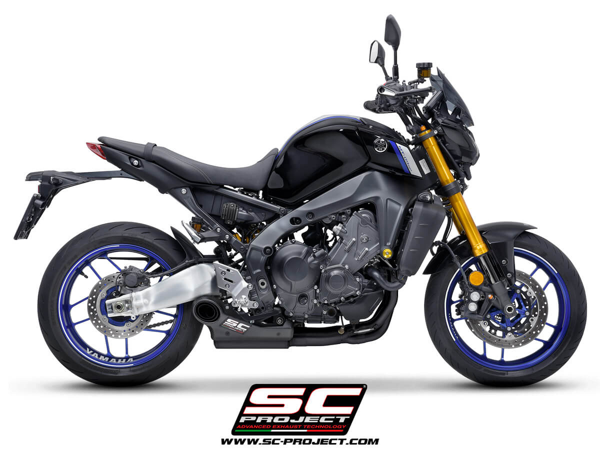 YAMAHA MT-09 (2021-2023) - FULL 3-1 EXHAUST SYSTEM WITH STR-1 MUFFLER