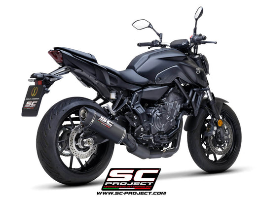 YAMAHA MT-07 (2021-2023) - FULL 2-1 EXHAUST SYSTEM WITH SC1-S CARBON