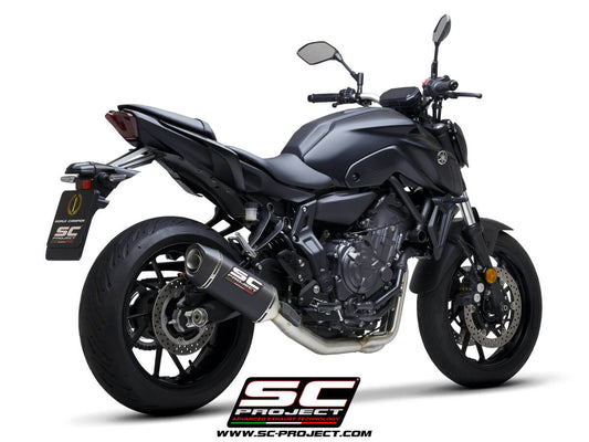 YAMAHA MT-07 (2021-2023) - FULL 2-1 EXHAUST SYSTEM WITH SC1-S CARBON MUFFLER