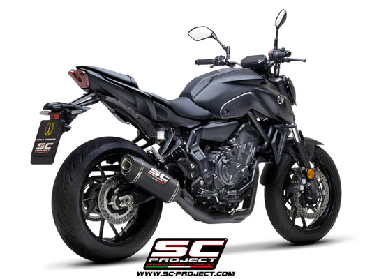 YAMAHA MT-07 (2021-2023) - FULL 2-1 EXHAUST SYSTEM WITH SC1-S CARBON