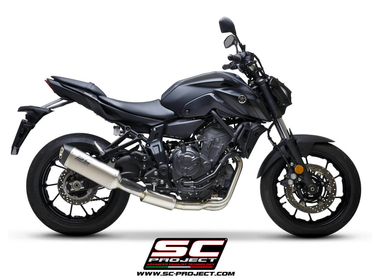 YAMAHA MT-07 (2021-2023) - FULL 2-1 EXHAUST SYSTEM WITH SC1-S TITANIUM MUFFLER