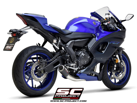 YAMAHA YZF R7 (2021-) FULL 2-1 EXHAUST SYSTEM WITH CR-T MUFFLER