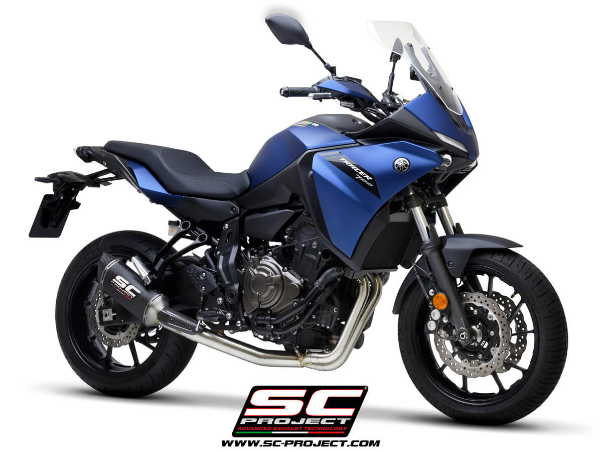 YAMAHA TRACER 700  - TRACER 7 - GT (20-23) - FULL 2-1 STAINLESS STEEL EXHAUST SYSTEM