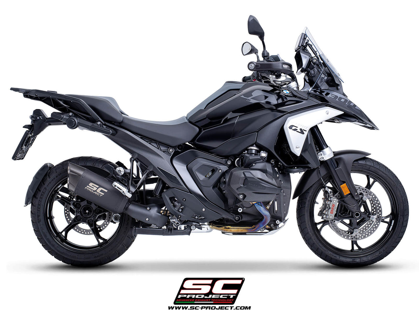 BMW R 1300 GS (2024-) - ADVENTURE-R MUFFLER MATT BLACK (compatible w/ original side cases)