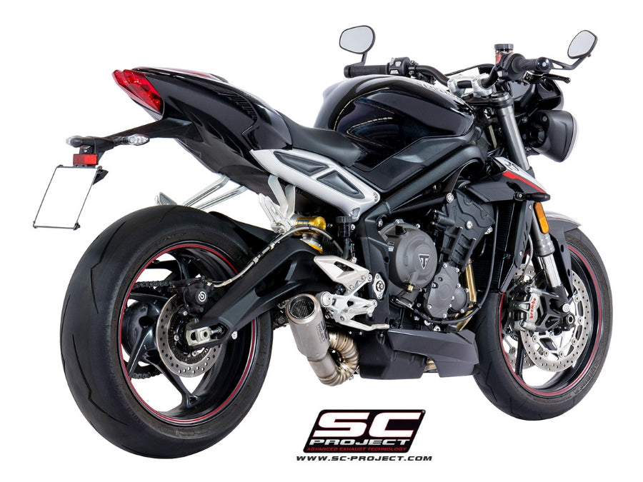 TRIUMPH STREET TRIPLE 765 S/R/RS - 17-19 - CR-T MUFFLER