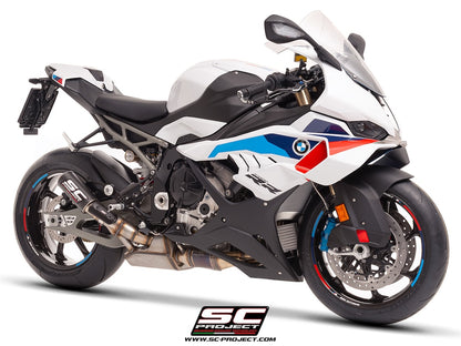 BMW S 1000 RR (2025-2026) CR-T carbon fibre exhaust, with stoneguard grid