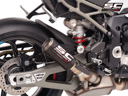 BMW S 1000 RR (2025-2026) CR-T carbon fibre exhaust, with stoneguard grid