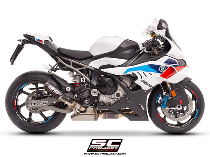 BMW S 1000 RR (2025-2026) CR-T carbon fibre exhaust, with stoneguard grid