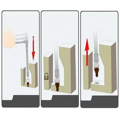 SBV TOOLS 1/4″ Quick Release Locking Extension Bar, 3 pcs Set