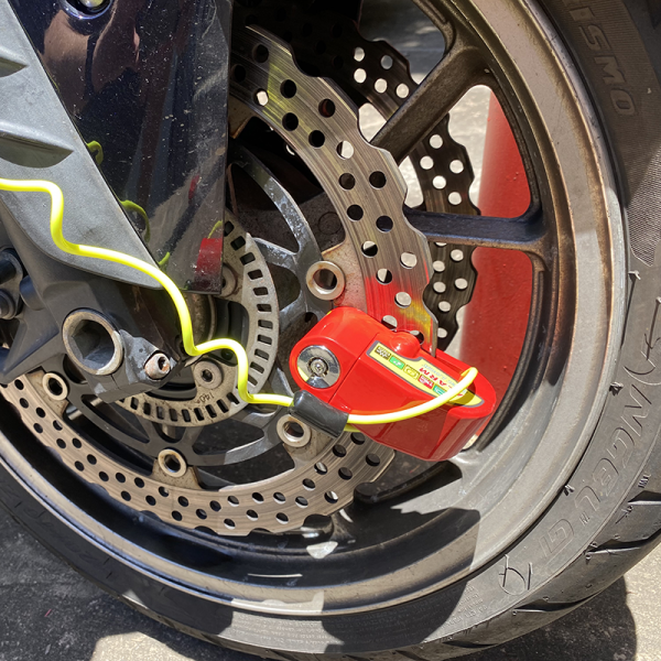 Lok-Up Alarmed (110dB) Disc Lock (Red)