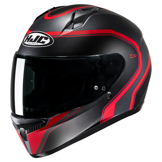 HJC C10 HELMET (Black/Red)