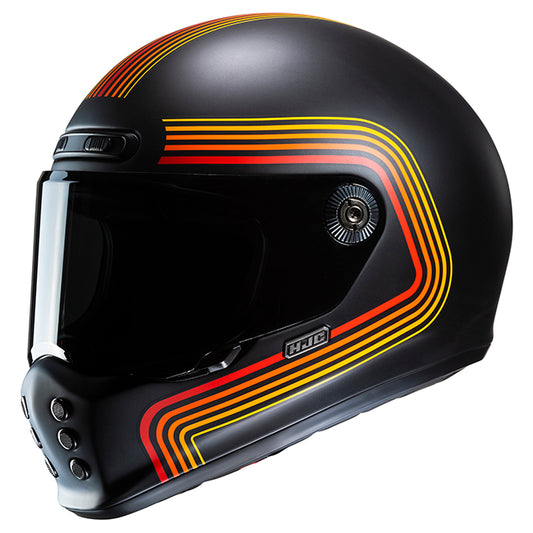 HJC V10 HELMET (Black/Red/Yellow)