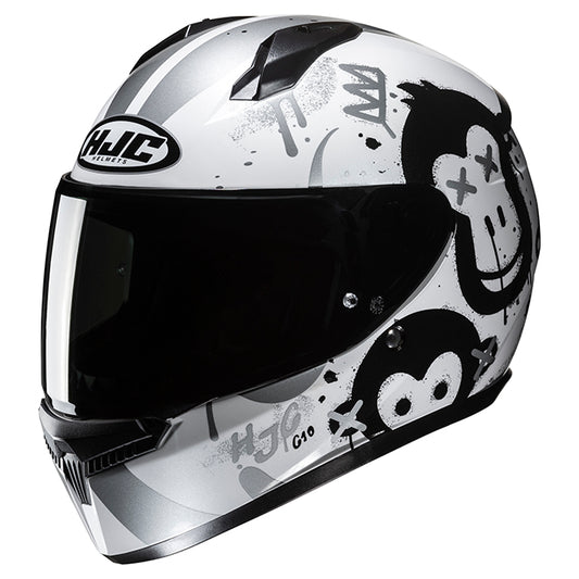 HJC C10 HELMET (White/Black)
