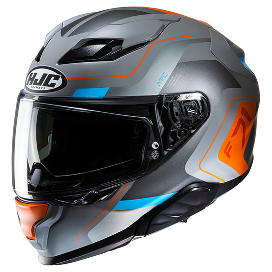 HJC F71 HELMET (Grey/Orange)