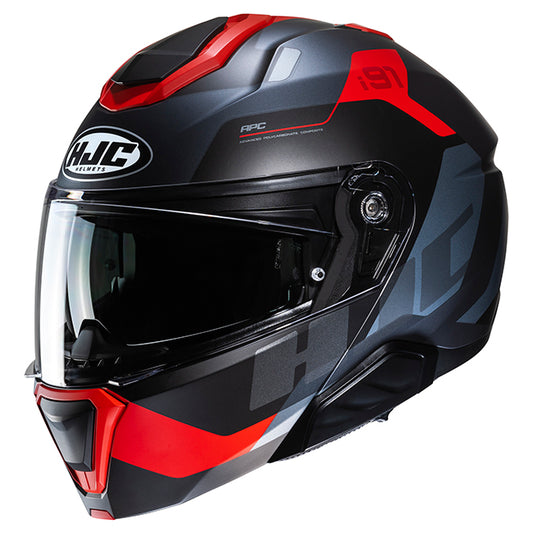 HJC i91 HELMET (Black/Red)