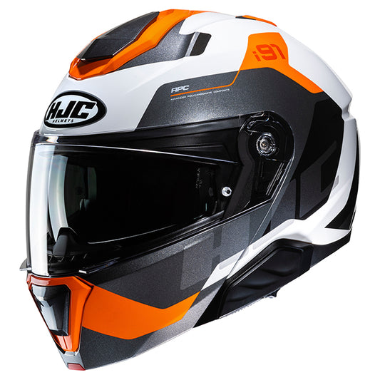 HJC i91 HELMET (Black/Orange)
