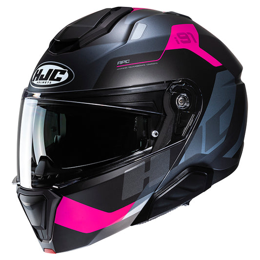 HJC i91 HELMET (Black/Pink)
