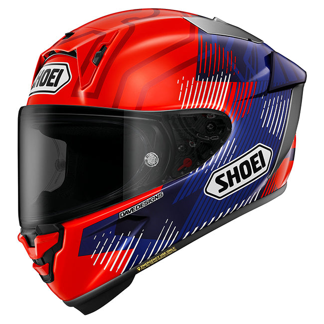 Shoei Helmet X-SPR Pro Marquez 8 (Red/Blue)