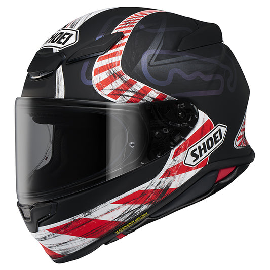 Shoei Helmet NXR2 Knee Down (Black/Red)